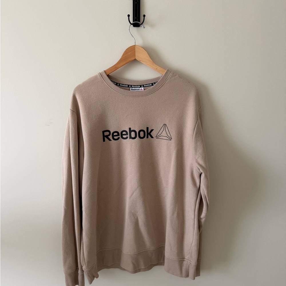 Reebok Men's Beige Crewneck Sweater